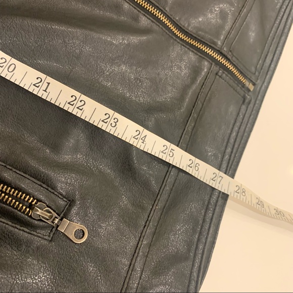 PX Black Jacket Size L Faux Leather pockets inside & Out - Picture 11 of 14